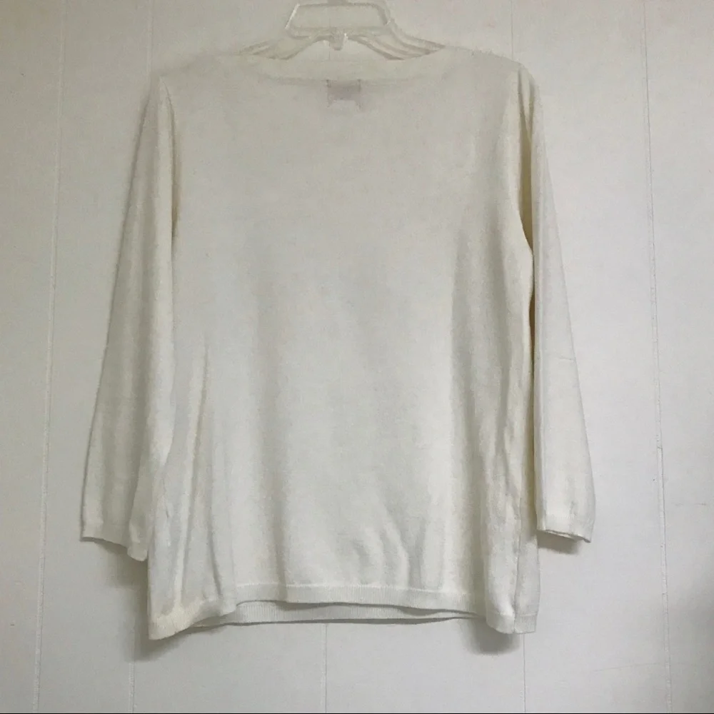 Ruby Rd. Knit sequined top. Medium - Picture 2 of 4